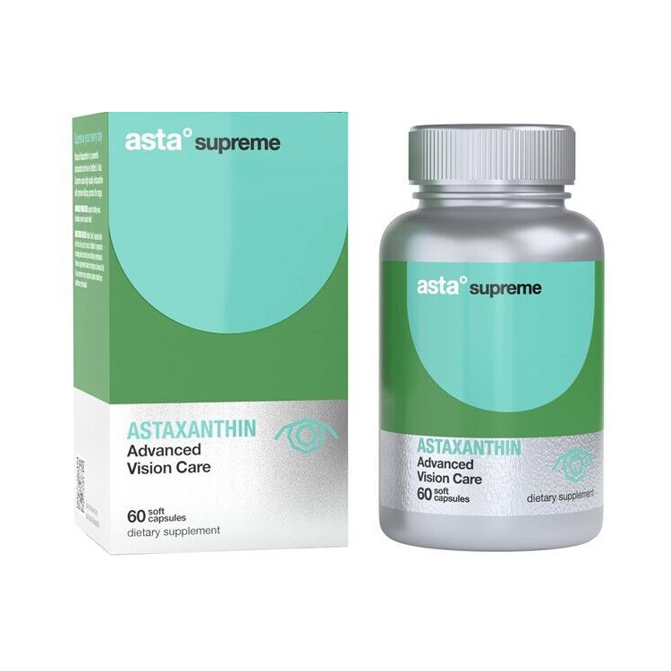 Asta Supreme虾青素6mg叶黄素护眼明眸胶囊60粒 - Unihealth优力康